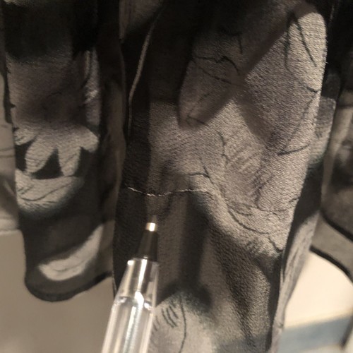 Misa Los Angels Ruffle Adora Mini Dress Gray Sz S - Picture 9 of 9