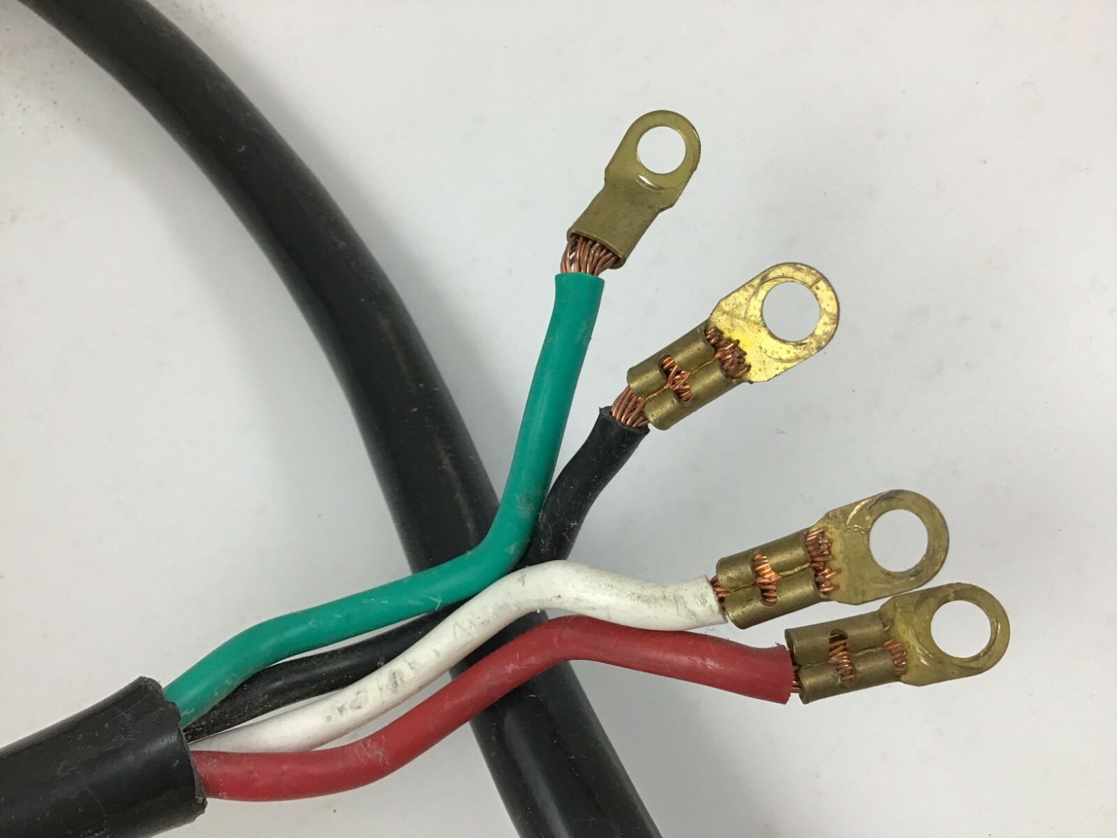 4 Prong ~ Dryer Power Cord ~ LA009A ~ 4 Foot Long ~ 220 Plug, welder ...