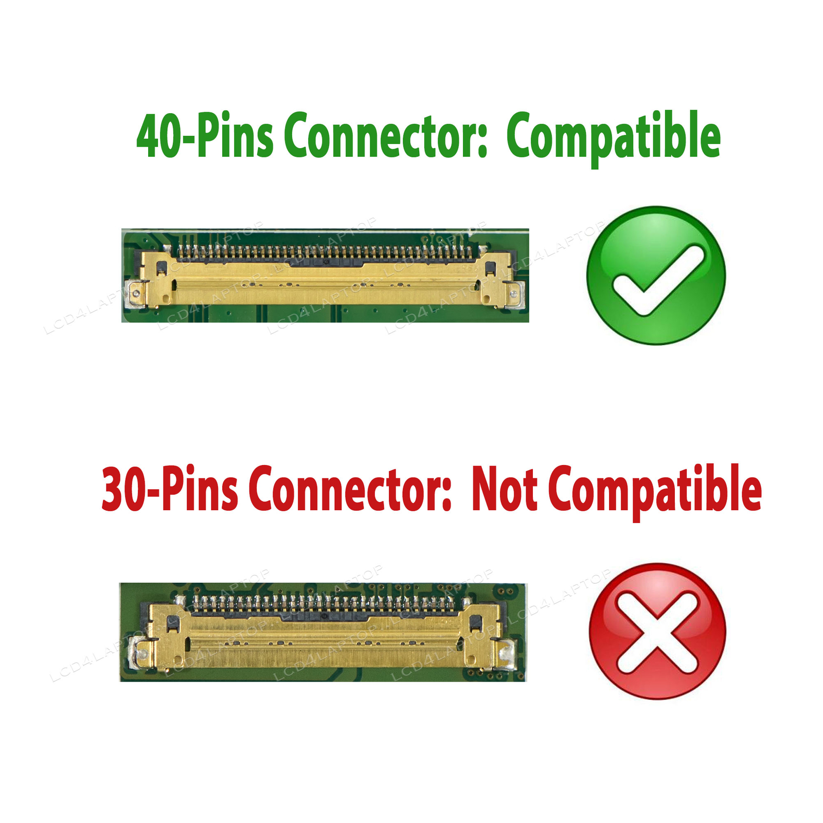 Schermo LCD LED 15.6" HD Lucido Per HP Pavilion G6 – Connettore 40 Pin In Basso A Sinistra