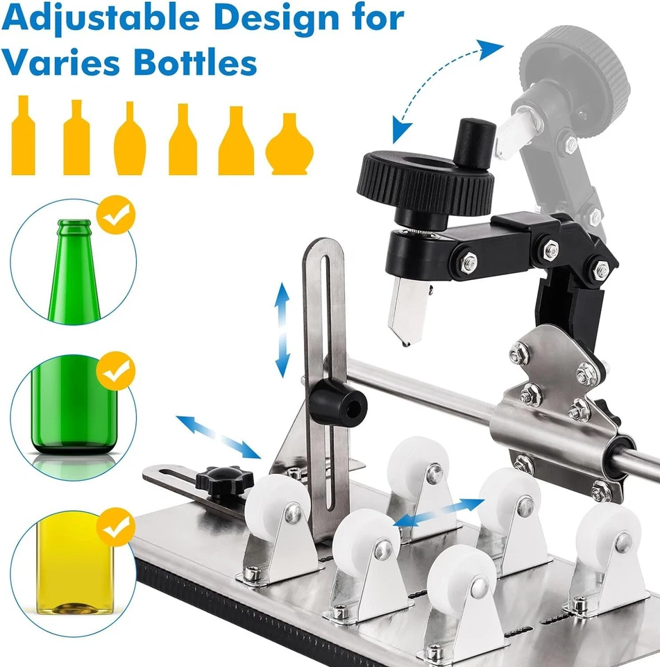 Pro Glass Bottle Cutter for All Shapes Glassbottle Glass Cutting Tool DIY Kit - image 4 of 4