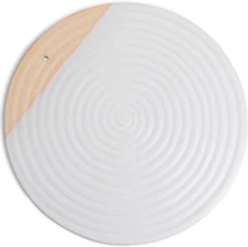 12” Round Charcuterie Board Serving Tray Dish, Oven, Microwave, Dishwasher Safe