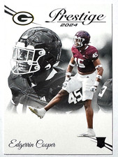 ROOKIE CARD EDGERRIN COOPER Green Bay Packers 2024 Panini Prestige Card #333