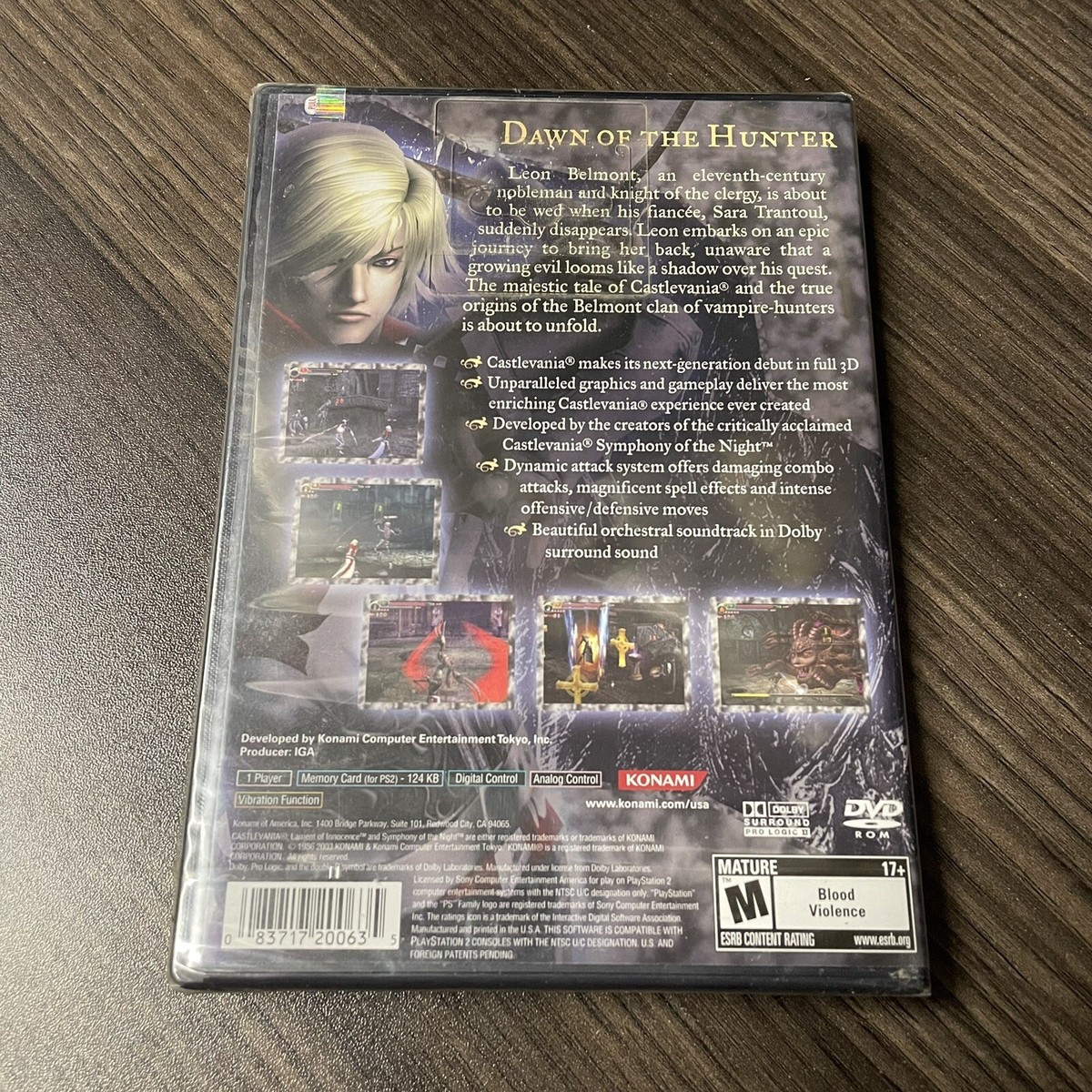 PS2 Castlevania - Lament of Innocence Box Cover Image on a 8x12 Metal
