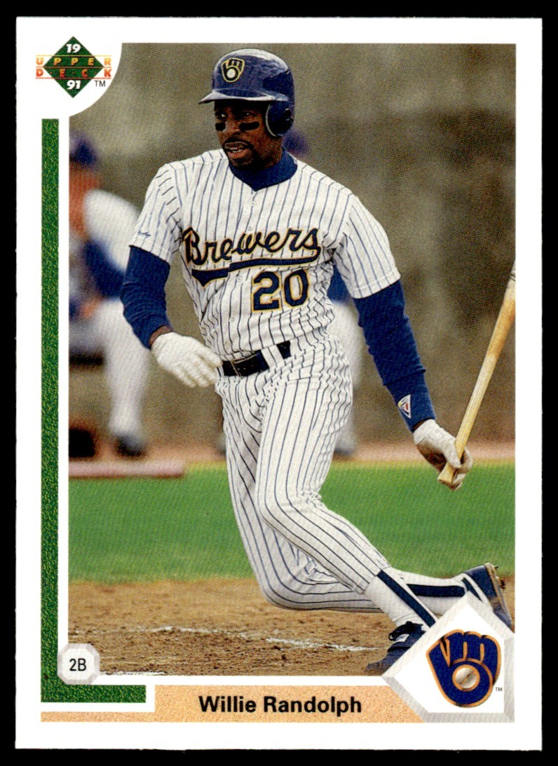1991 UPPER DECK BASEBALL CARD WILLIE RANDOLPH #720 MILWAUKEE BREWERS 6841