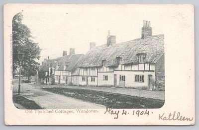 Alte reetgedeckte Cottages Wendover Buckinghamshire Freeman Chiltern Hills