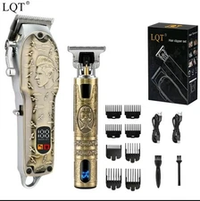 Hair Clippers for Men TBlade Trimmer Set Men Professional Cordless Recharge