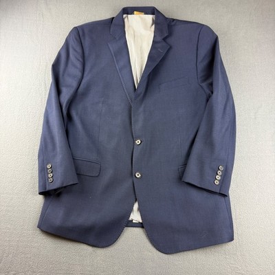 Brooks Brothers Jacket Men's 46R Navy Blue Explorer Regent Fit Wool Blend Blazer