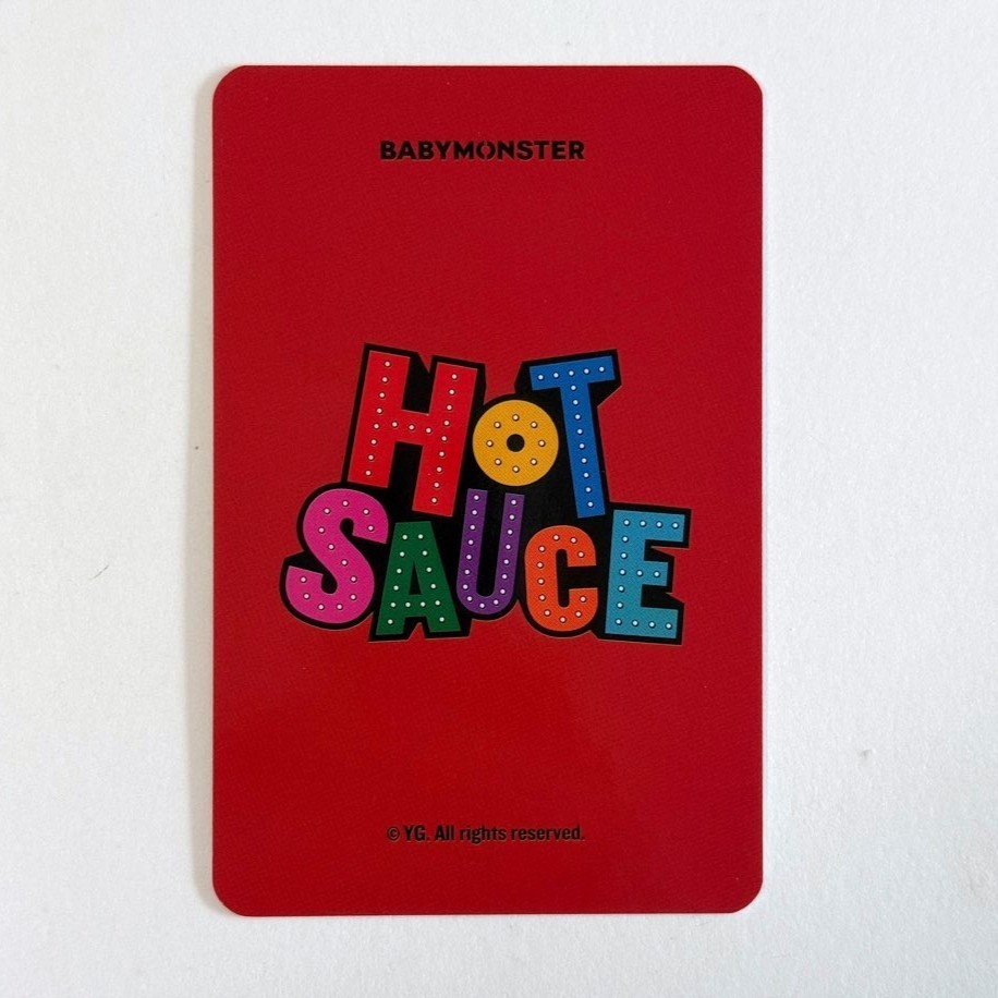 BABYMONSTER Hot Sauce Official MD Trading Card Photocard