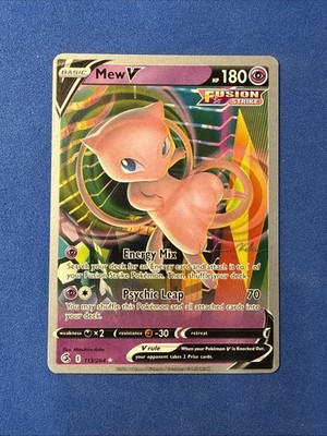 Mew V 113/264 2023 Pokemon Card World Championships Fusion Strike