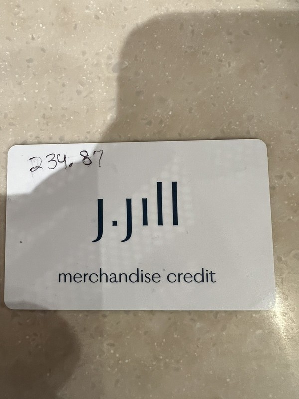 J.Jill Merchandise Credit For 234.87