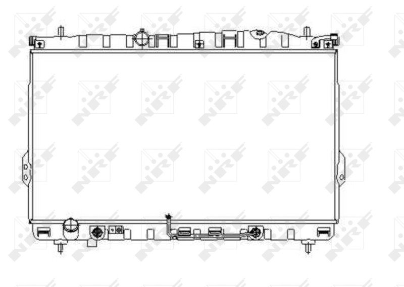 NRF 53354 Radiator, engine cooling for HYUNDAI