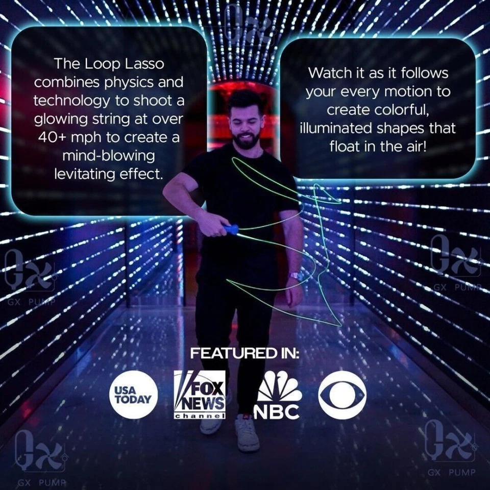 Loop Lasso EVO String Shooter Glow-in-The-Dark ZIP String Shooter Kids Toy Xmas - image 3 of 4