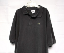 LACOSTE 5191L Petit Piqu  Polo Shirt Gray Men's Size 3XL/ FR 9 Men's