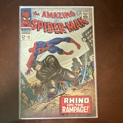 Marvel The Amazing Spider-Man #43 (1966) Rhino on the Rampage Stan Lee