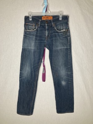 Men s Edwin 505 New Vintage Selvedge Jeans Brown Tag 29x33 Made in Japan *READ*