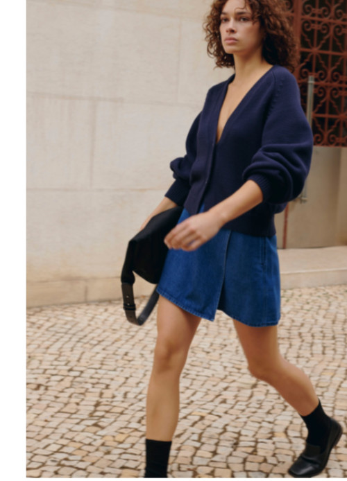 Uniqlo Comptoir des Cotonniers Relaxed V-Neck Cardigan S-XL Cotton Blend NWT thumbnail 5