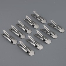 100pcs/lot Kids Metal Snap Prong Hair Clip for Hair