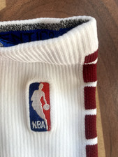 Nike NBA Authentic Player Team Issued Socks White/Burgundy Power Quick Elite Pro