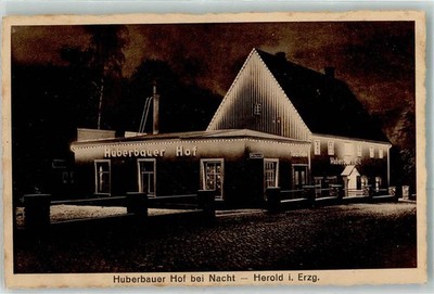 13274250 - 9375 Herold Gasthaus Huberbauer Hof bei Nacht Annaberg LKR