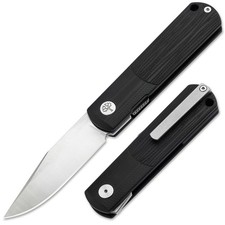B&Ouml;KER BRLW Black G10 EDC Taschenmesser MagnaCut Flipper Clip Schwarz 110670