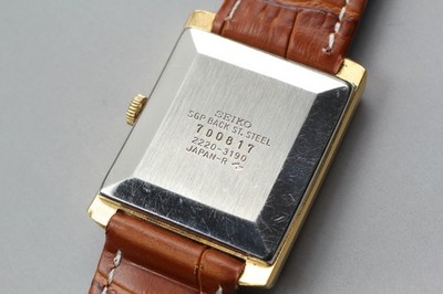 Vtg 1977 Seiko Chariot 2220-3190 Gold Tank HI-BEAT Hand-winding