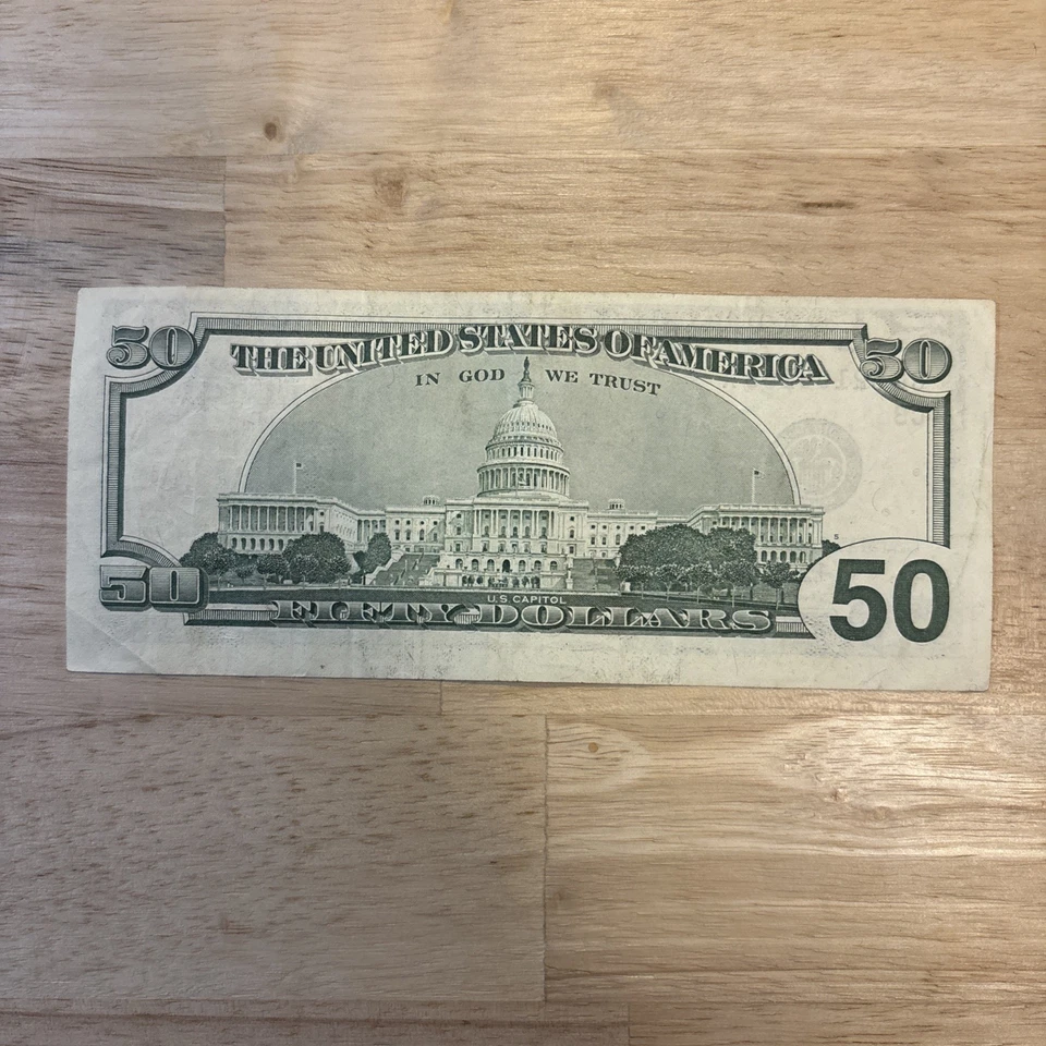 Old 50 Dollar Bill (2001) - Image 2 of 2