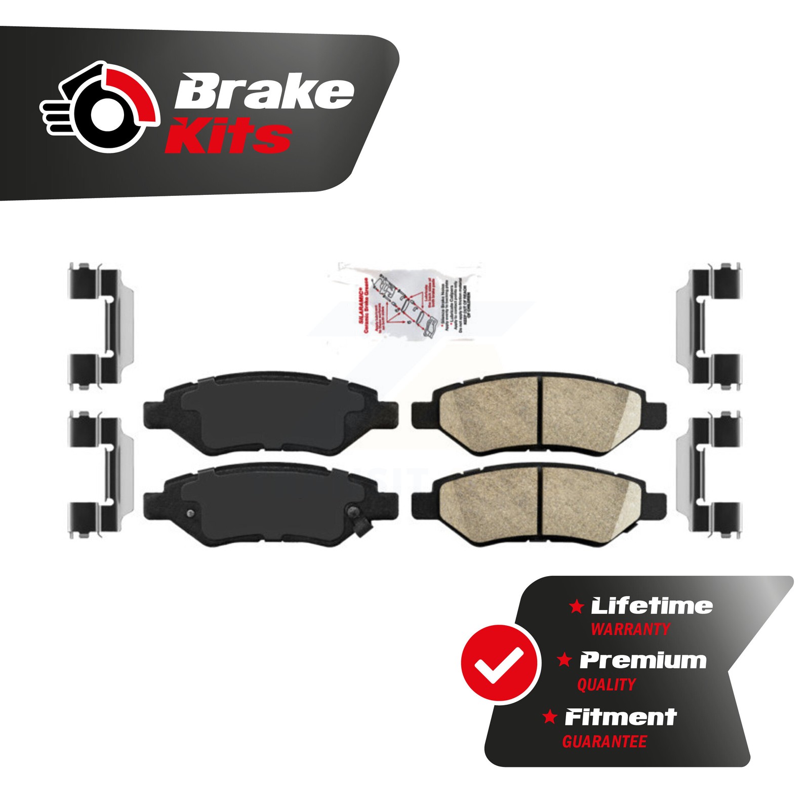 Rear Ceramic Disc Brake Pads For 2010-2016 Cadillac SRX