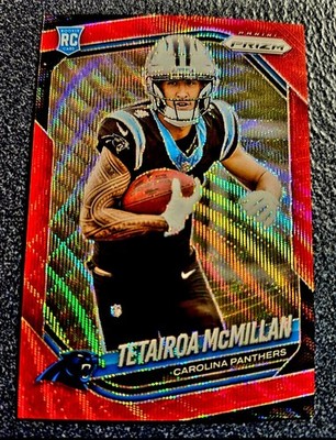 2025 Panini Prizm Tetairoa McMillan Red Wave  #/149 Panthers Rookie 311 KHH 