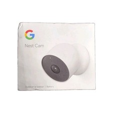 Google Nest Cam Battery Indoor Outdoor Wireless Security Camera 1080p White