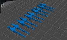 28mm/ 1:56th scale Bolt Action Resin WW2 British Twin Vickers K guns