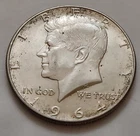 1964 John F Kennedy Half Dollar 90% Silver 50c         (X23)