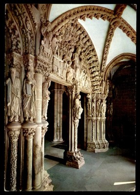 Postcard Cathedral Glory Porch, Santiago de Compostela