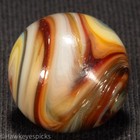 JABO/D.A.S. BUTTERMILK RAMSHEAD Swirl Marble 23/32" Mint-asmd Hawkeyespicks sg — photo 6