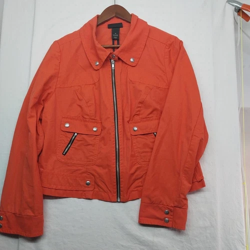 VETEMENTS Gilet Lane Bryant arancione cotone denim