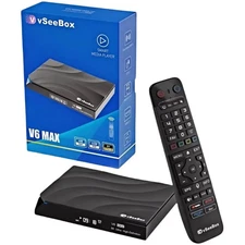 New VSEEBOX V6 MAX Streaming Box Vsee NFL NBA MLB  Android Tv Box
