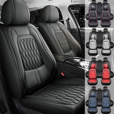 Leather Seat Covers For Chevy Silverado 1500 2500hd 3500hd Front Rear Full Set