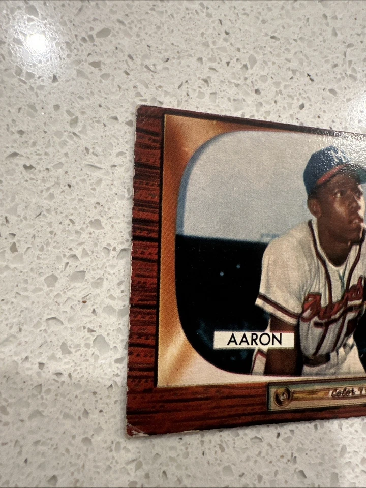 Bowman 1955 - Hank Aaron #179 Foto 4 de 4