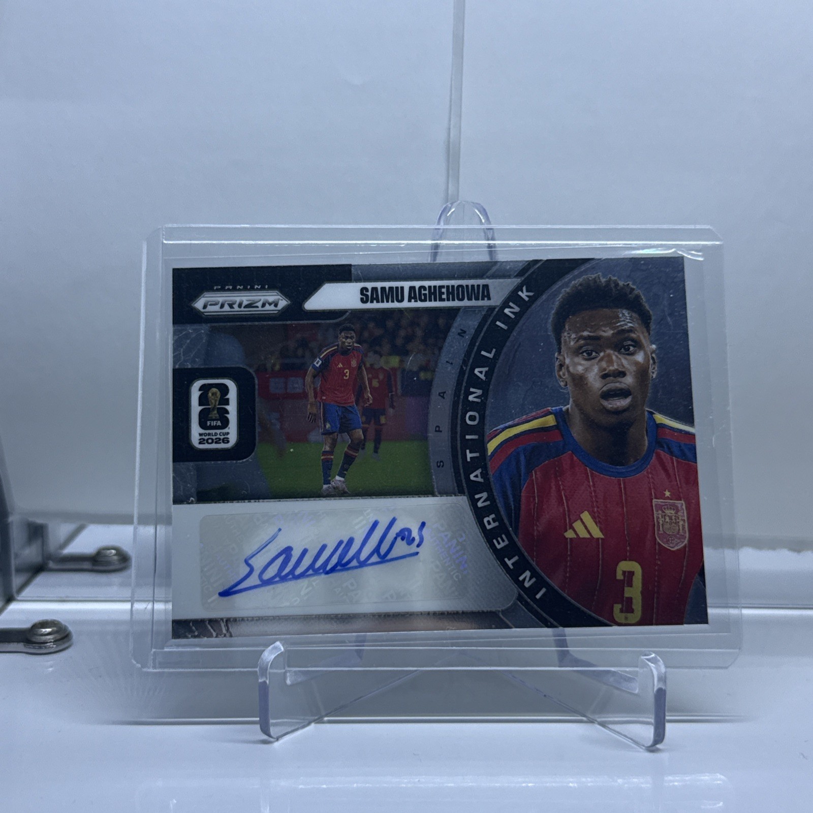 2026 Panini Prizm World Cup International Ink Auto  Samu Aghehowa auto Spain 