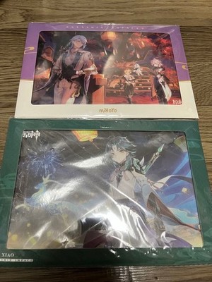 Genshin Impact Xiao & Ayato Shikishi Art Set Unopened Includes Kamisato, Paimon