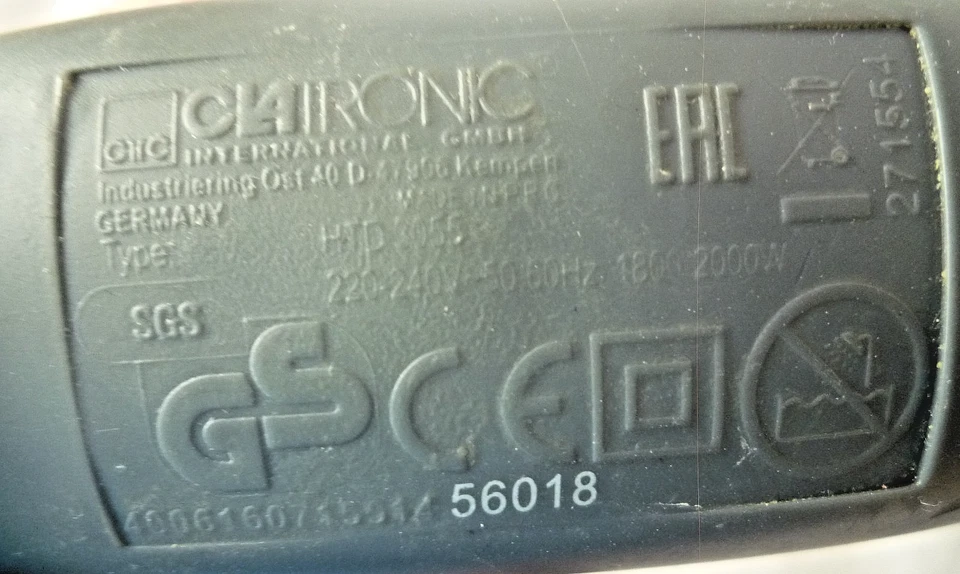 Hair Dryer Clatronic HTD 3055 - 2000W - Image 2 of 3