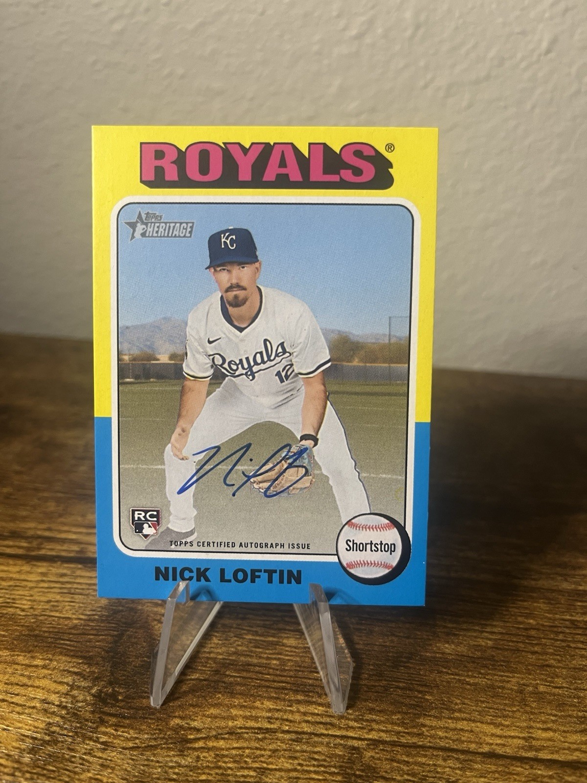 2024 Topps Heritage Real One Autograph Auto Nick Loftin RC #ROA-NL
