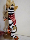 Vintage Clown Kachina doll Native American black & White — photo 6