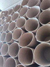 42 Pack Empty Toilet Paper Rolls for Crafts, Brown Cardboard Tubes, 1.6 x 4 In