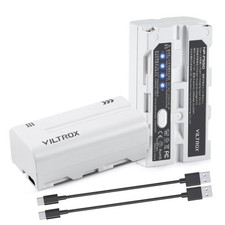 NP-F550 Battery 2 Packs, Replacement for Sony NP-F550 F570 F750 F770 F950 F96...