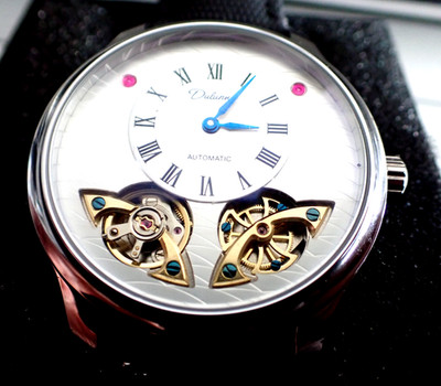 SELTENE Mtr AUTOMATIK DULUNWE, DOPPEL OSZILLIERENDER TOURBILLON, SEHR GUTER ZUSTAND & FUNKTIONEN