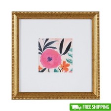 8x8 Tabletop Beaded Decorative Picture Frame 4x4 Photos W/ Glass Hangers New