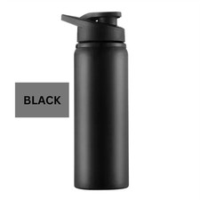 Triple Insulated Stainless Steel Water Bottle with Straw Flip Top Lid 600ml