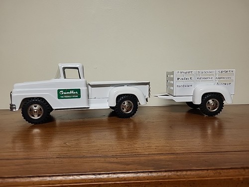 Vintage 62' Tonka Gambles Pickup with Custom Trailer, Excellent Condition - Picture 22 of 22