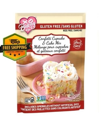 XO Baking Confetti Cupcake Mix Gluten Free Sprinkles 10oz Small Batch