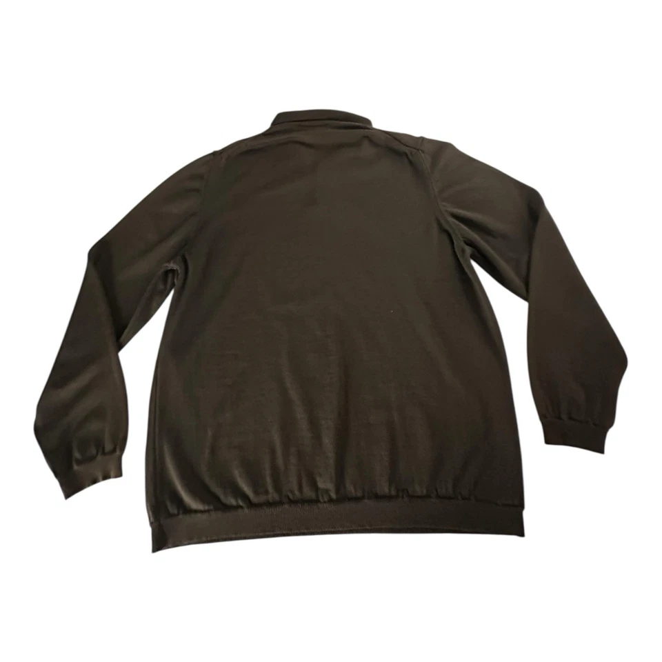 Suéter Brooks Brothers 346 Talla L Marrón 100% Cachemira Fina Botón Manga Larga Foto 3 de 4